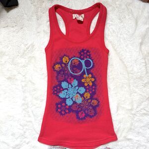 Ocean Pacific floral waffle knit tank